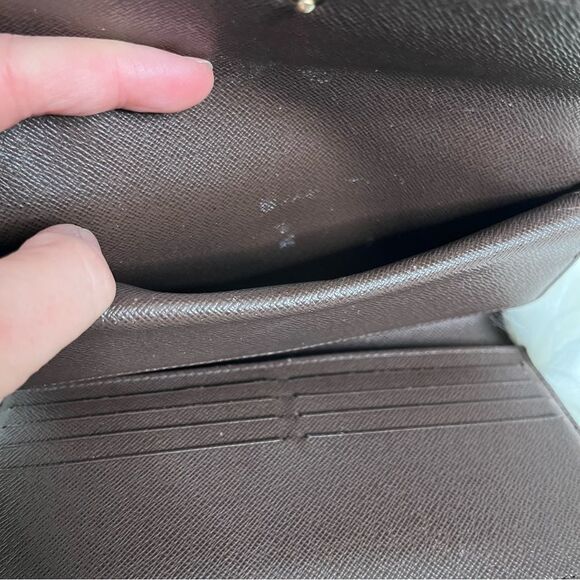 Louis Vuitton damier ebene long wallet - preowned - Picture 6 of 8